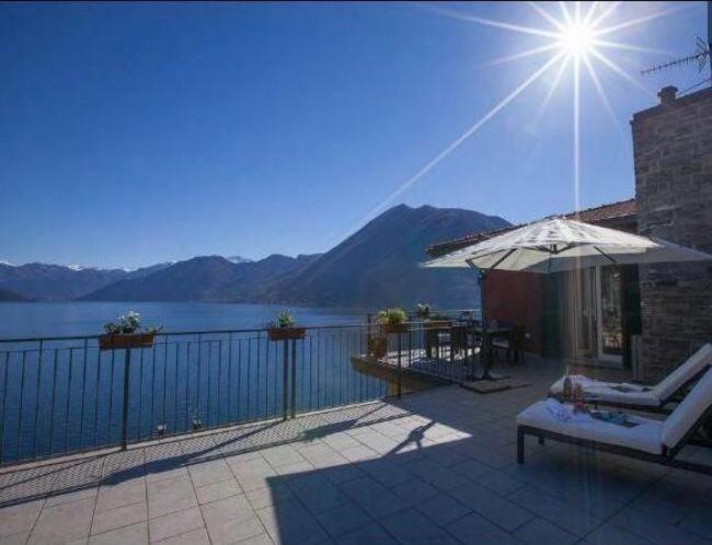 Luxury Penthouse With Big Terrace Apartment Argegno Bagian luar foto